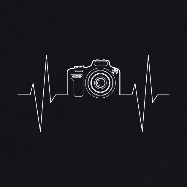 Camera heartbeat t-shirt by RedYolk